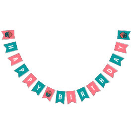 Grattis på födelsedagen Cuptårttema Födelsedagsfes Vimplar