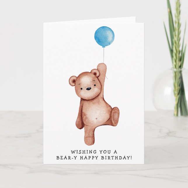Grattis på födelsedagen Cute Animal Card Kort (Framsida)