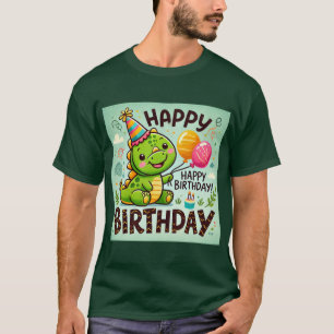 Grattis på födelsedagen Cute Dino Roar T Shirt