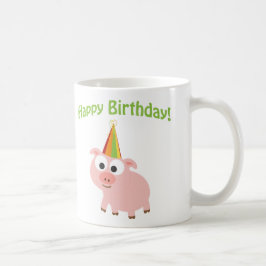 Grattis på födelsedagen! Cute Gris Kaffemugg