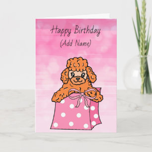 Grattis på födelsedagen Cute Hand plockade Apricot Kort