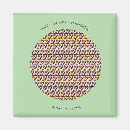 Grattis på födelsedagen, Cute Kenyan Leopard Mönst Magnet