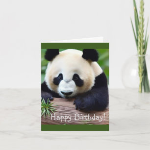 Grattis på födelsedagen Cute Panda Bear Kort
