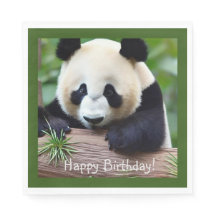 Grattis på födelsedagen Cute Panda Bear