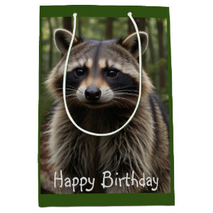 Grattis på födelsedagen Cute Raccoon