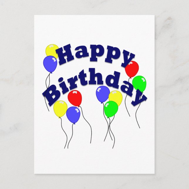 Grattis på födelsedagen - D2 Vykort (Framsida)