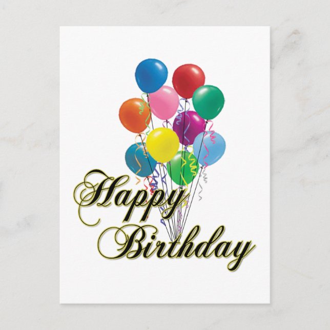 Grattis på födelsedagen - D4 Vykort (Framsida)