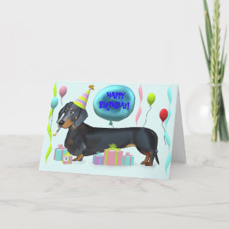 Grattis på födelsedagen Dachshund Kort