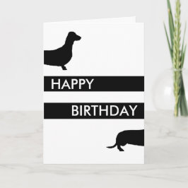 Grattis på födelsedagen Dachshund Sause Hund Kort