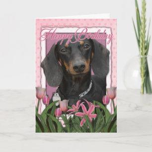Grattis på födelsedagen - Dachshund - Winston Kort