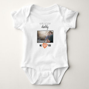 GRATTIS PÅ FÖDELSEDAGEN DADDY ANPASSNINGSBAR-FOTO T SHIRT