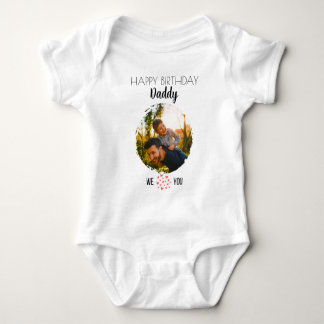 GRATTIS PÅ FÖDELSEDAGEN DADDY ANPASSNINGSBAR-FOTO T SHIRT