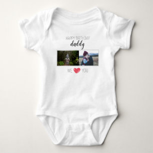 GRATTIS PÅ FÖDELSEDAGEN DADDY BABY BODYSUIT PERSON T SHIRT