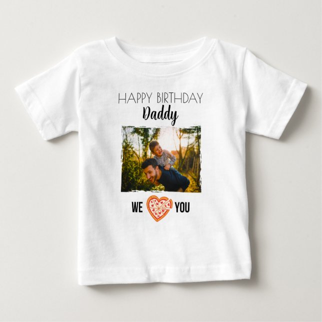 GRATTIS PÅ FÖDELSEDAGEN DADDY BARNKLÄDER ANPASSNIN T SHIRT (Framsida)