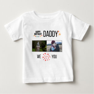 GRATTIS PÅ FÖDELSEDAGEN DADDY BARNKLÄDER ANPASSNIN T SHIRT