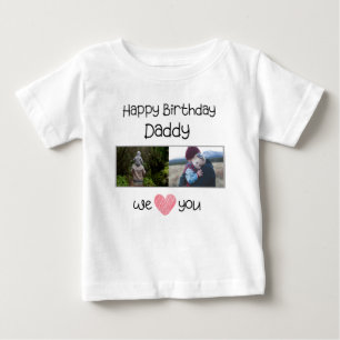 GRATTIS PÅ FÖDELSEDAGEN DADDY BARNKLÄDER ANPASSNIN T SHIRT