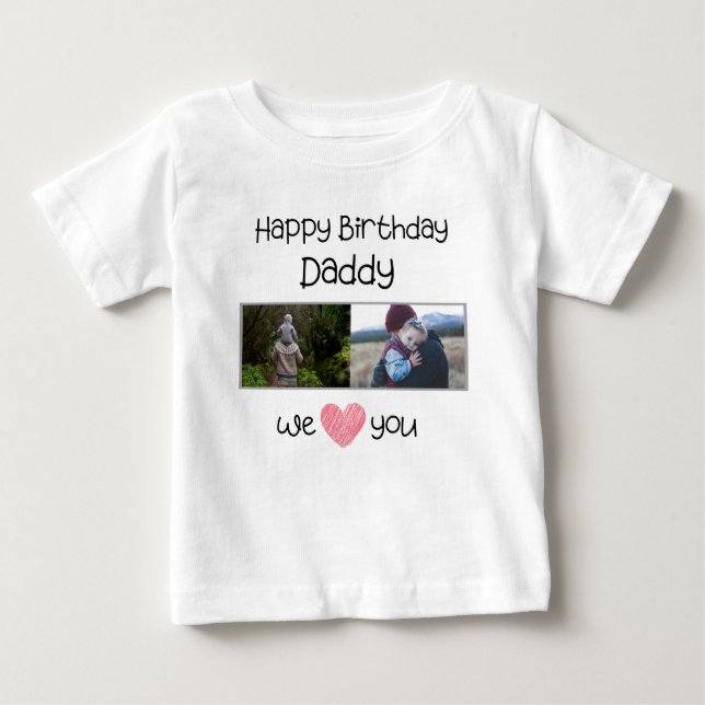 GRATTIS PÅ FÖDELSEDAGEN DADDY BARNKLÄDER ANPASSNIN T SHIRT (Framsida)