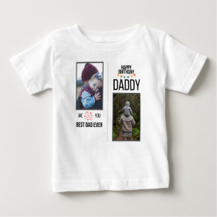 GRATTIS PÅ FÖDELSEDAGEN DADDY BARNKLÄDER ANPASSNIN T SHIRT