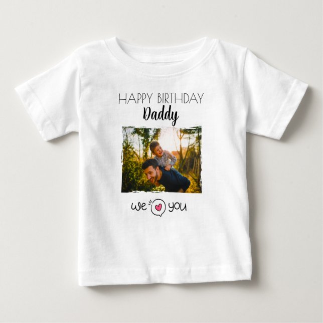 GRATTIS PÅ FÖDELSEDAGEN DADDY BARNKLÄDER ANPASSNIN T SHIRT (Framsida)