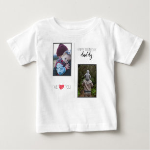 GRATTIS PÅ FÖDELSEDAGEN DADDY BARNKLÄDER ANPASSNIN T SHIRT