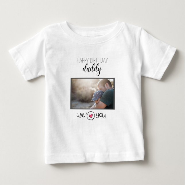 GRATTIS PÅ FÖDELSEDAGEN DADDY BARNKLÄDER ANPASSNIN T SHIRT (Framsida)