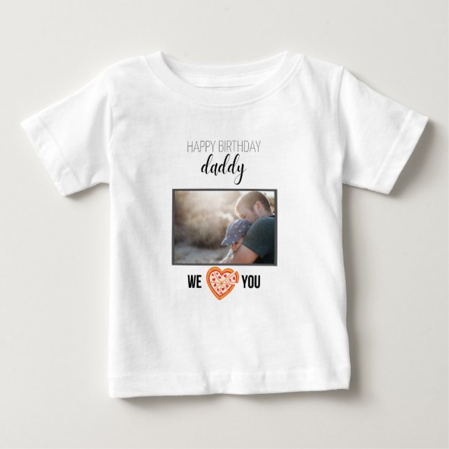 GRATTIS PÅ FÖDELSEDAGEN DADDY BARNKLÄDER ANPASSNIN T SHIRT (Framsida)