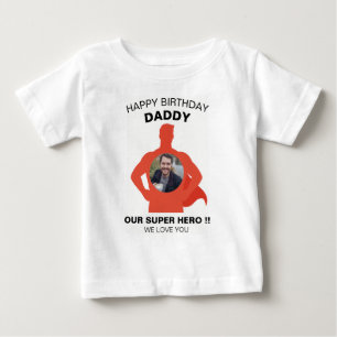 GRATTIS PÅ FÖDELSEDAGEN DADDY BARNKLÄDER ANPASSNIN T SHIRT