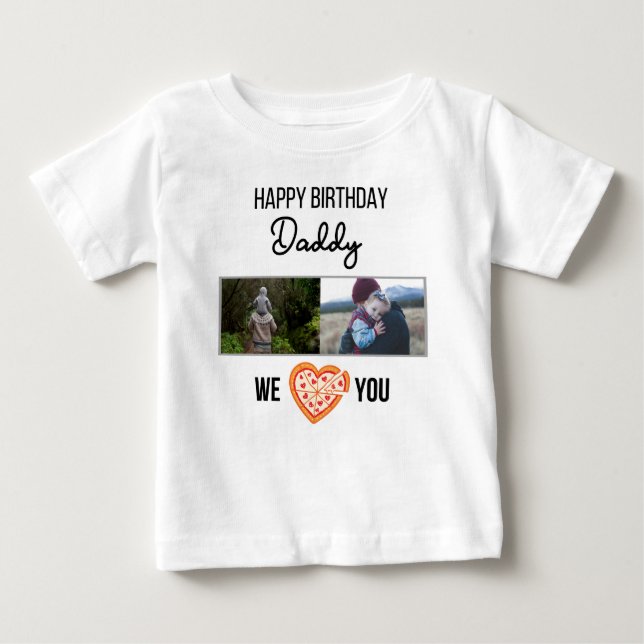 GRATTIS PÅ FÖDELSEDAGEN DADDY BARNKLÄDER ANPASSNIN T SHIRT (Framsida)