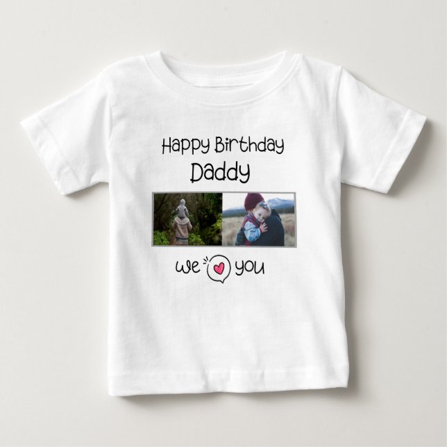 GRATTIS PÅ FÖDELSEDAGEN DADDY BARNKLÄDER ANPASSNIN T SHIRT (Framsida)