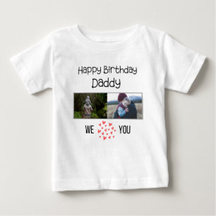 GRATTIS PÅ FÖDELSEDAGEN DADDY BARNKLÄDER ANPASSNIN T SHIRT