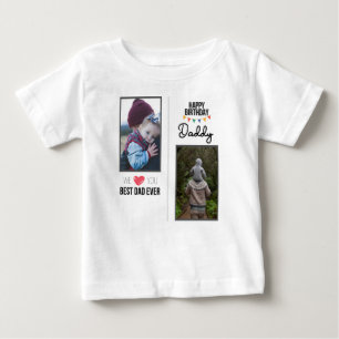 GRATTIS PÅ FÖDELSEDAGEN DADDY BARNKLÄDER ANPASSNIN T SHIRT