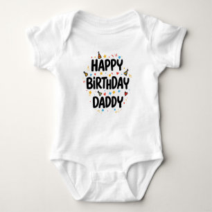 GRATTIS PÅ FÖDELSEDAGEN DADDY BARNKLÄDERS T SHIRT