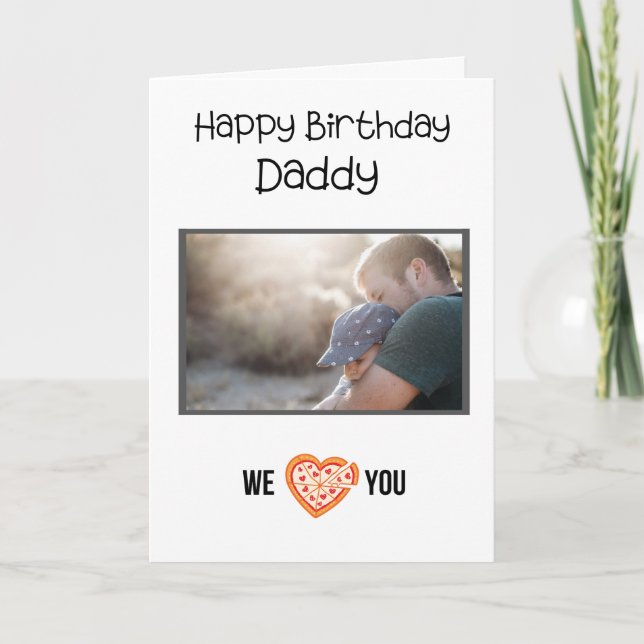GRATTIS PÅ FÖDELSEDAGEN DADDY CARD ANPASSNINGSBAR  KORT (Framsida)