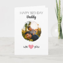 GRATTIS PÅ FÖDELSEDAGEN DADDY CARD ANPASSNINGSBAR