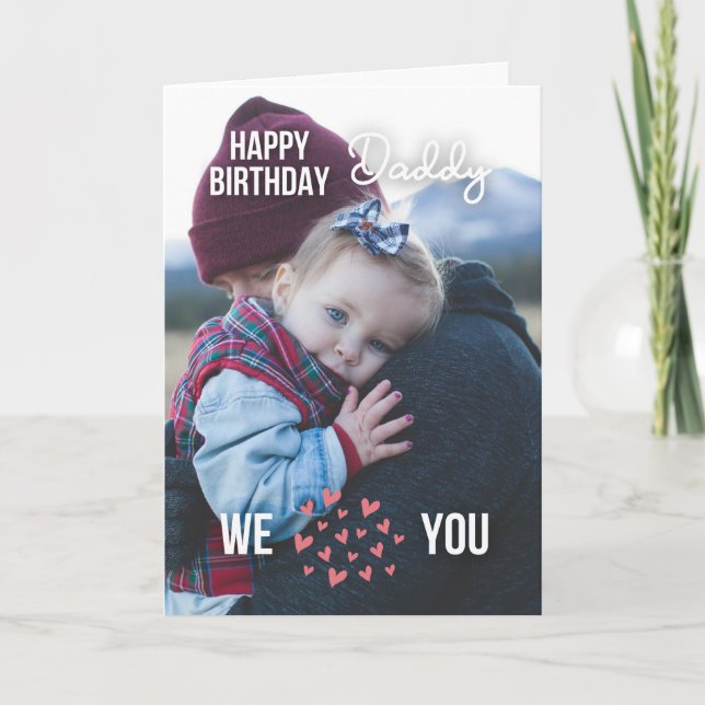 GRATTIS PÅ FÖDELSEDAGEN DADDY CARD ANPASSNINGSBAR  KORT (Framsida)