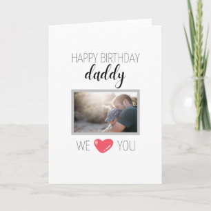GRATTIS PÅ FÖDELSEDAGEN DADDY CARD PERSONLIG PHOTO KORT