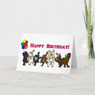 Grattis på födelsedagen Dancing Bears Kort