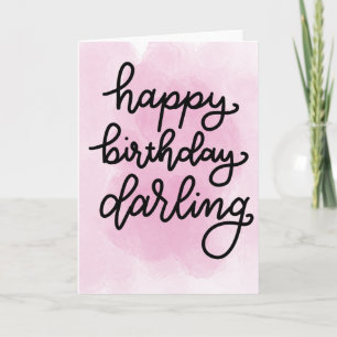 Grattis på födelsedagen Darling-kort Kort