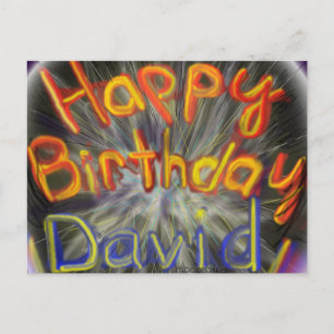 Grattis på födelsedagen David 2014 Vykort