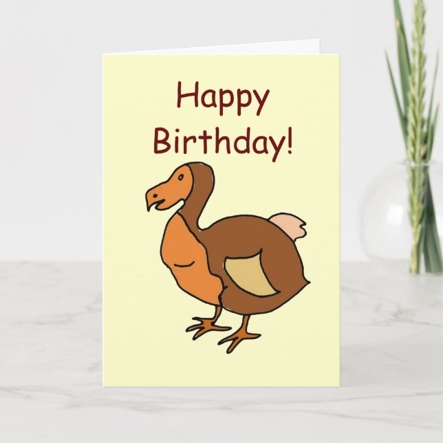 Grattis på födelsedagen DC! Dodo Kort (Framsida)