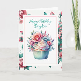 Grattis på födelsedagen DDotter | SHABBY CHIC BLOM Kort