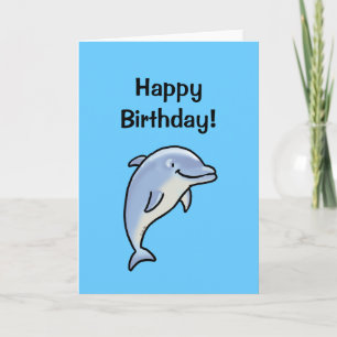 Grattis på födelsedagen! (delfin) kort
