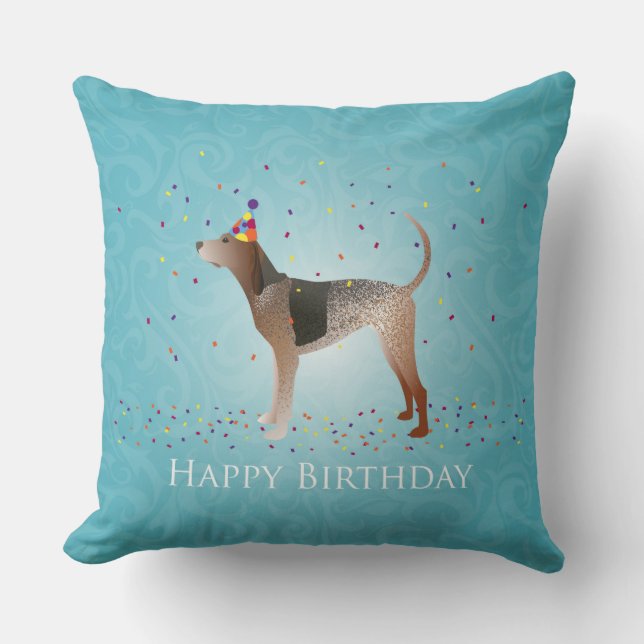 Grattis på födelsedagen Design, amerikansk engelsk Kudde (Framsida)