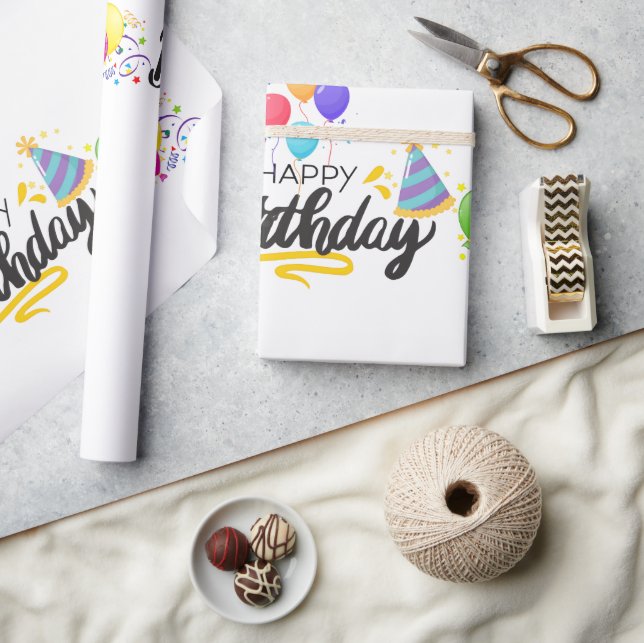 Grattis på födelsedagen Design Artikel-02 Presentpapper (Hantverk)