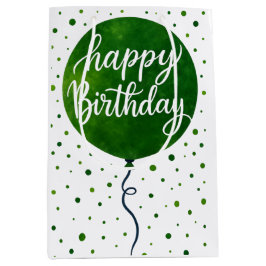 Grattis på födelsedagen-design för grönt Balloon