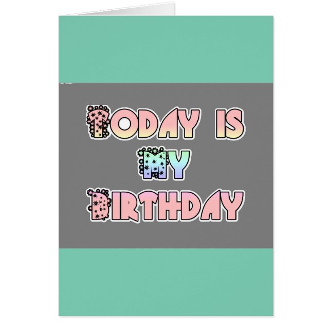 Grattis på födelsedagen Design Hälsningskort (Framsidan)