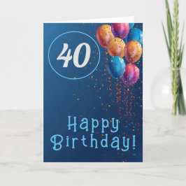 Grattis på födelsedagen-design med ballonger och k tack kort