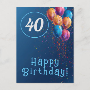 Grattis på födelsedagen design med ballonger och k vykort