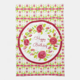 Grattis på födelsedagen Designad Kökshandduk