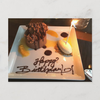 Grattis på födelsedagen Dessert Vykort